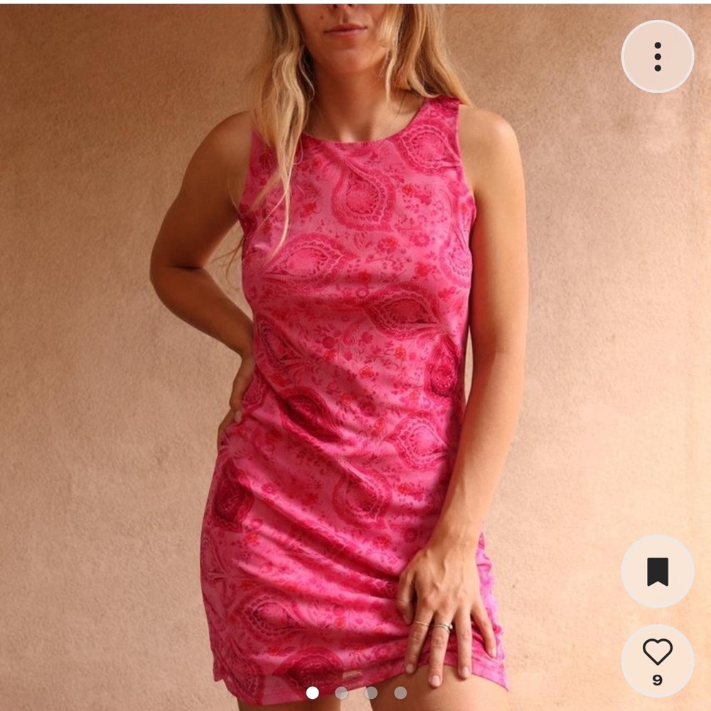 Vintage early 2000s Pink Paisley Dress
